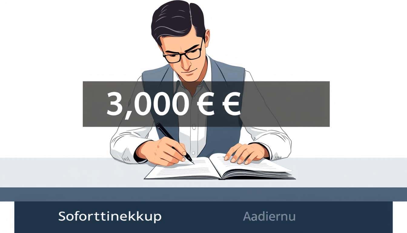 3.000 Euro Sofortkredit ohne Bonitätsprüfung