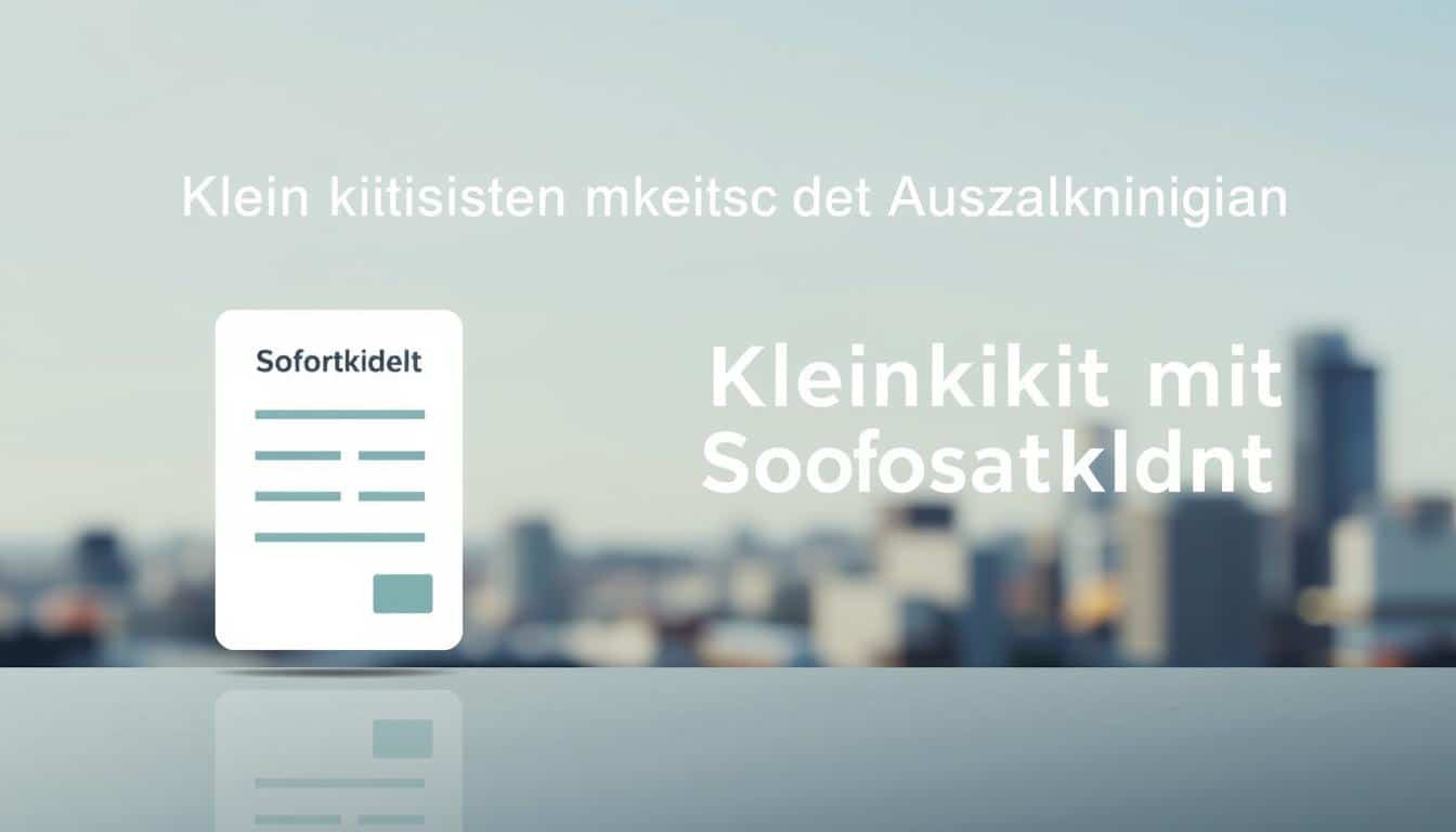 Kleinkredit mit sofort Auszahlung