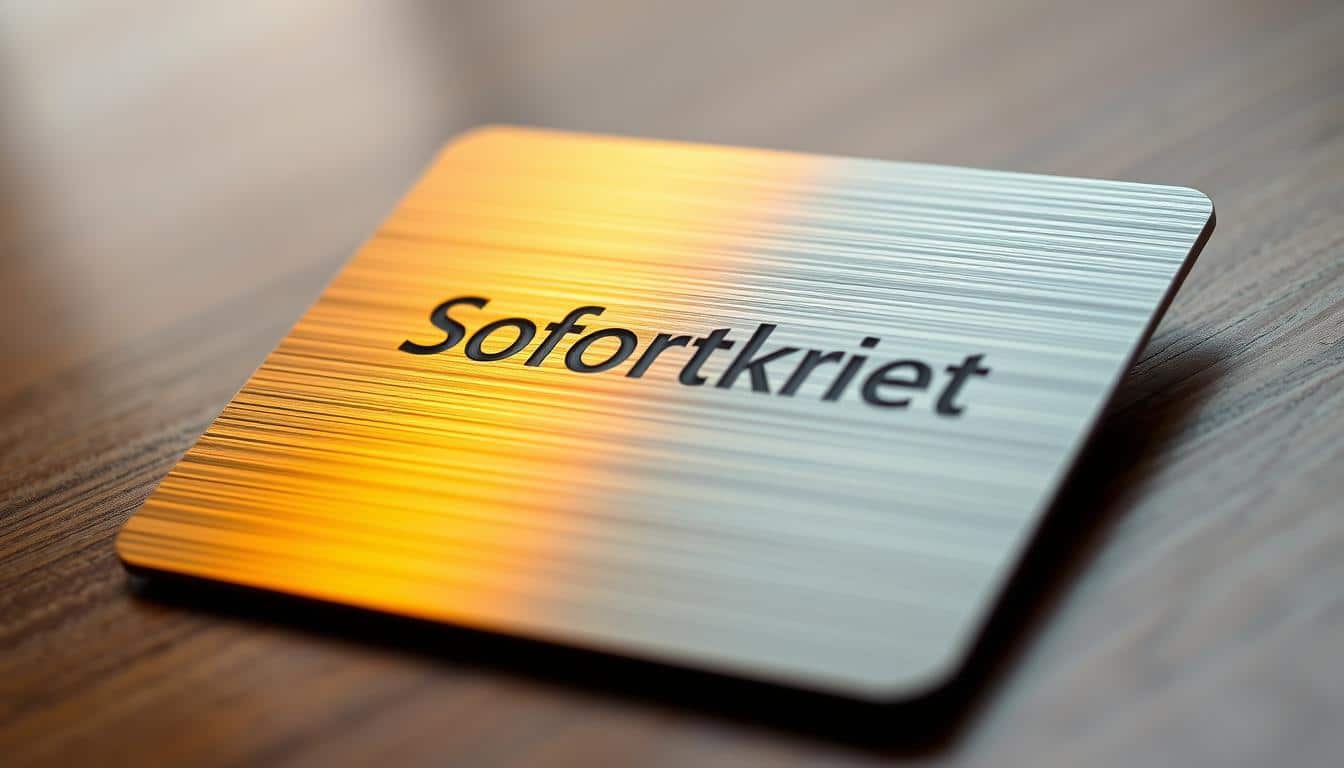 Kreditkarte mit Sofortkredit