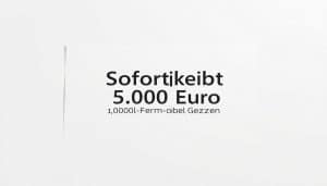 Sofortkredit 5.000 Euro ohne Fragen